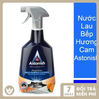 Chai xịt vệ sinh bếp và bề mặt Astonish hương cam C6790 750ml Anh Quốc