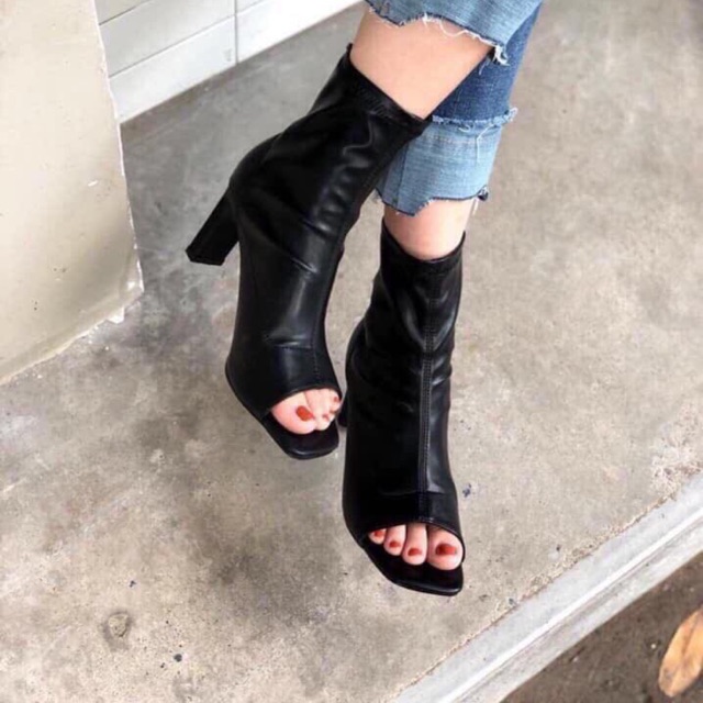 Boot nữ hở mũi zara cao cấp mốt thời trang hottrend