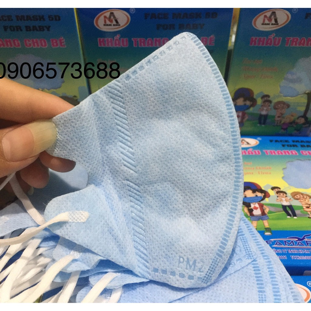 [CHÍNH HÃNG] Khẩu trang 5D Mask cho bé - Hộp 10 chiếc | BigBuy360 - bigbuy360.vn