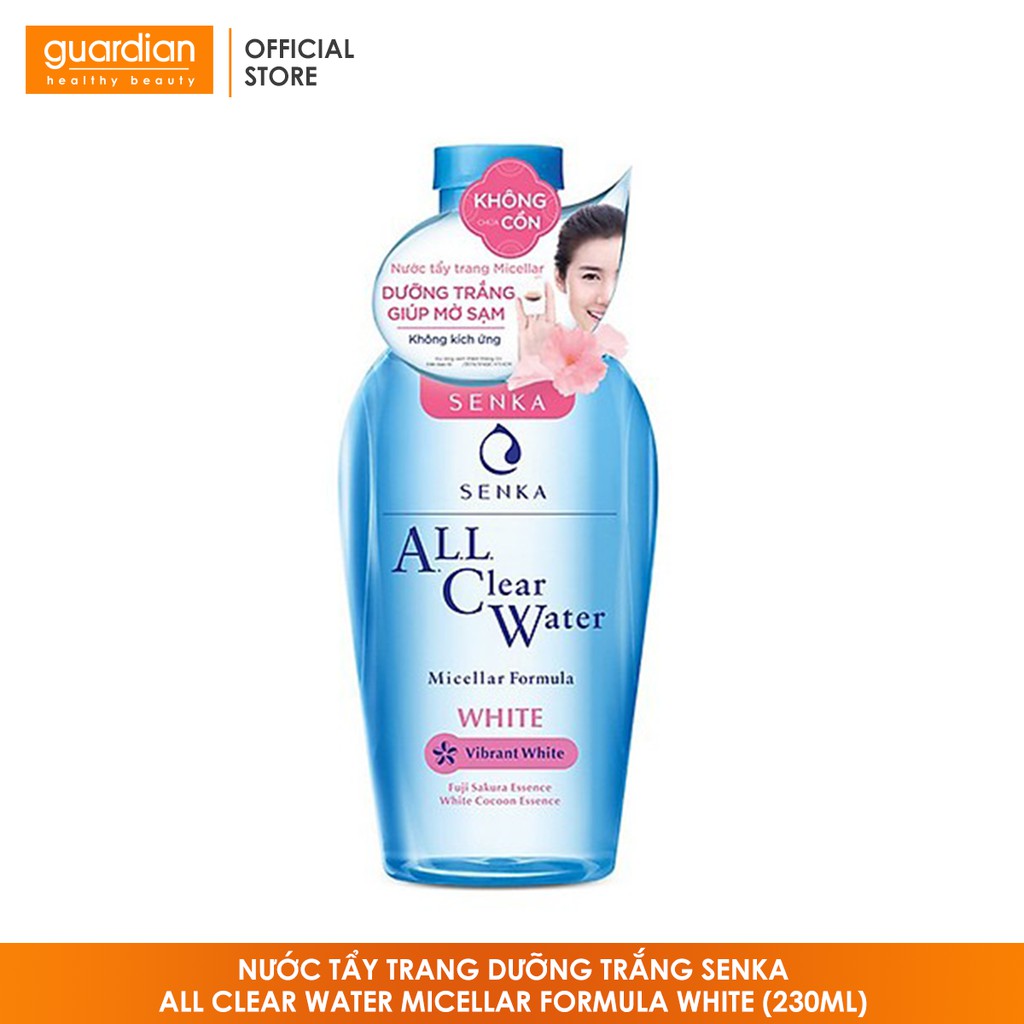 Nước tẩy trang dưỡng trắng Senka All Clear Water Micellar Formula White (230ml) | BigBuy360 - bigbuy360.vn