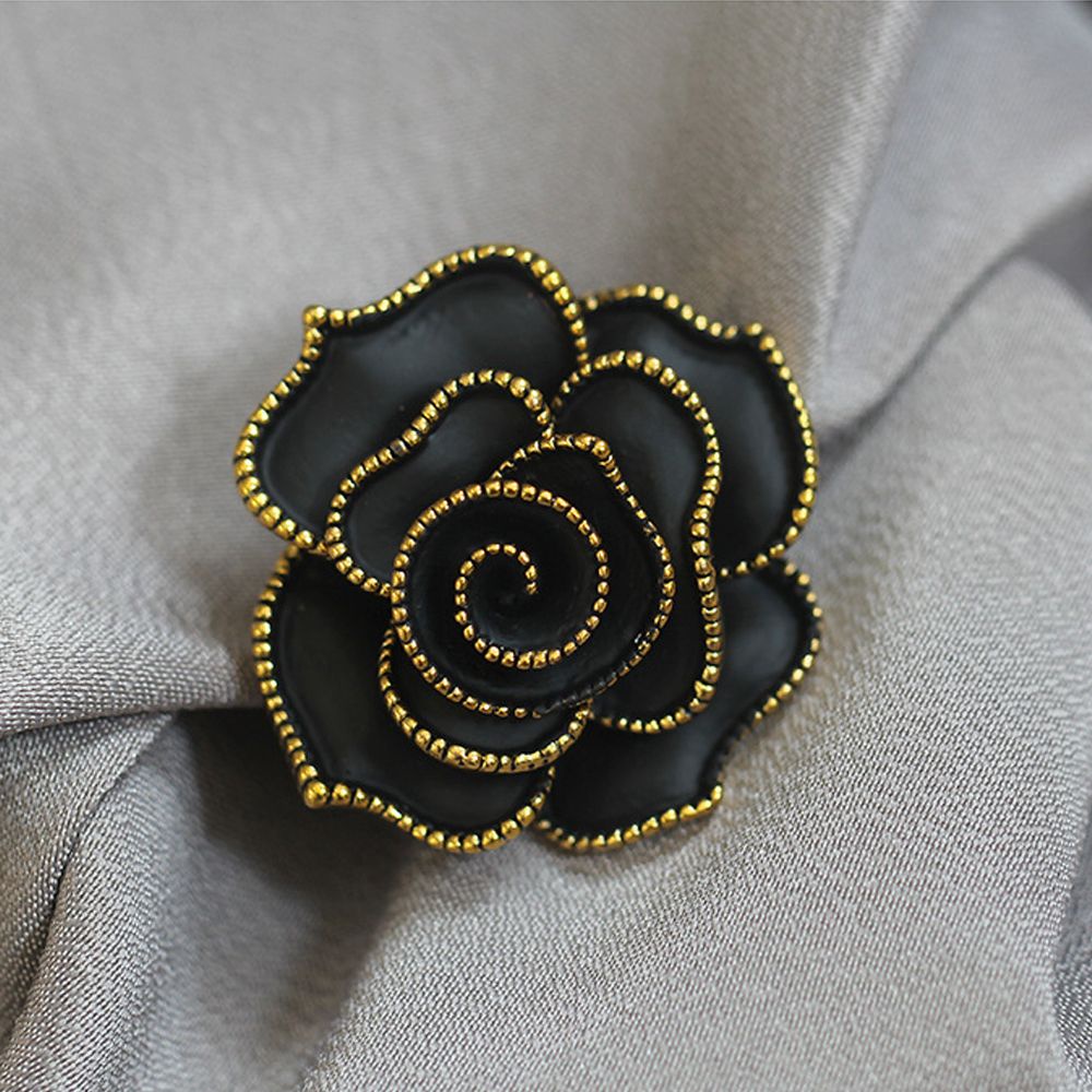 Ghim cài áo hình hoa phong cách Hàn Quốc cổ điển