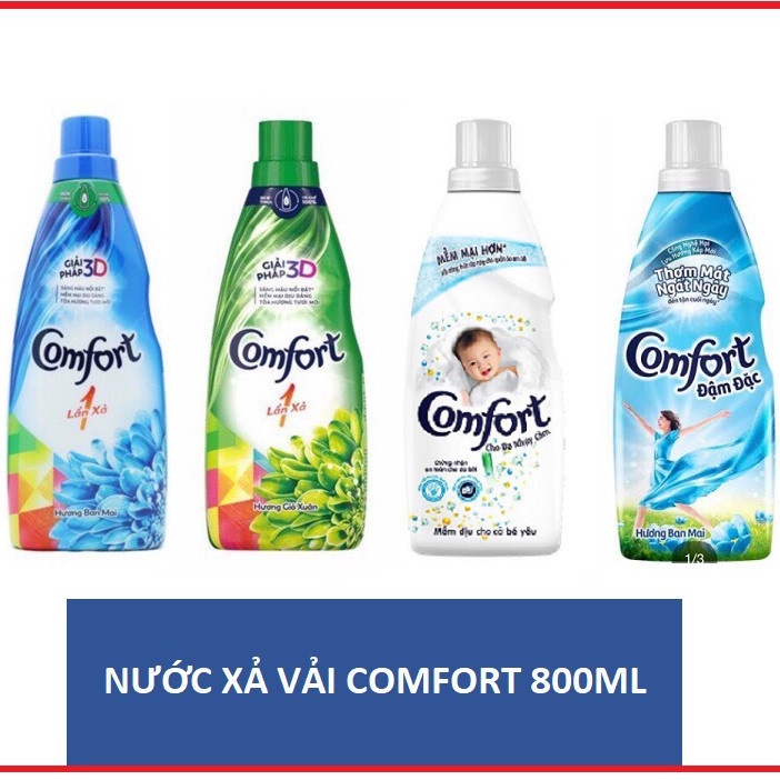 [ĐỦ HƯƠNG] Nước xả vải Comfort chai 800ml.