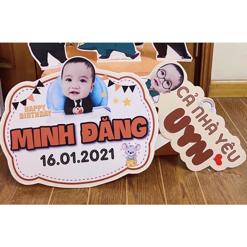 Bảng tên sinh nhật- Banner trang trí sinh nhật cho bé