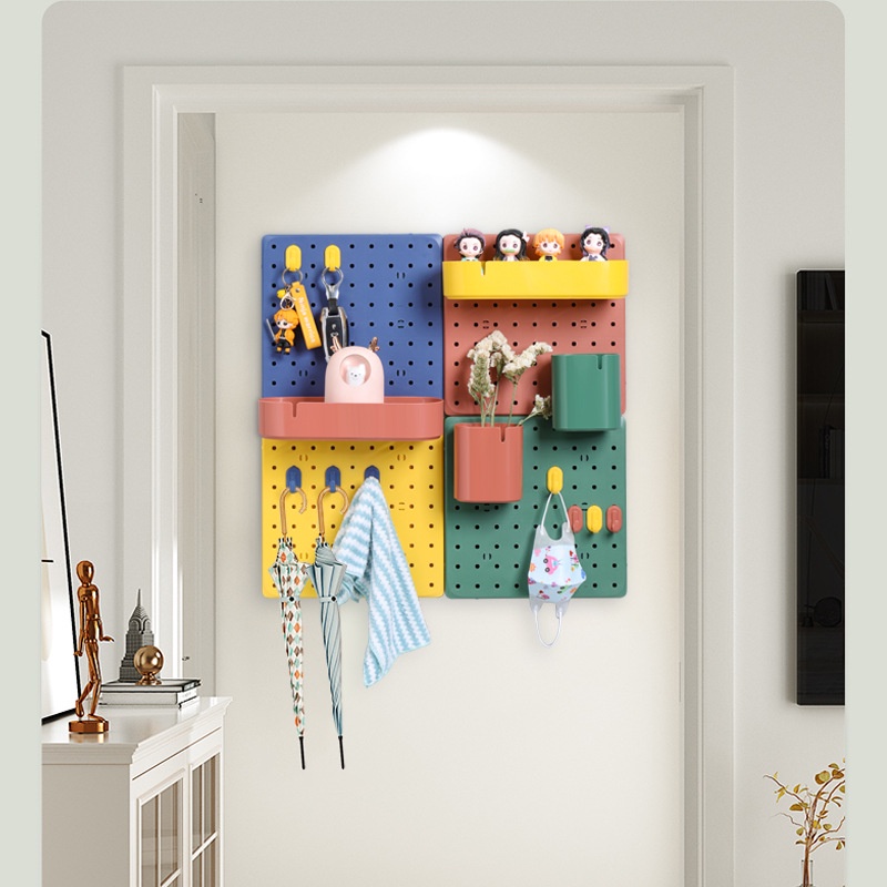 Kệ Gắn Tường Không Cần Khoan Hình Tròn/Tròn Dùng Để Treo Đồ