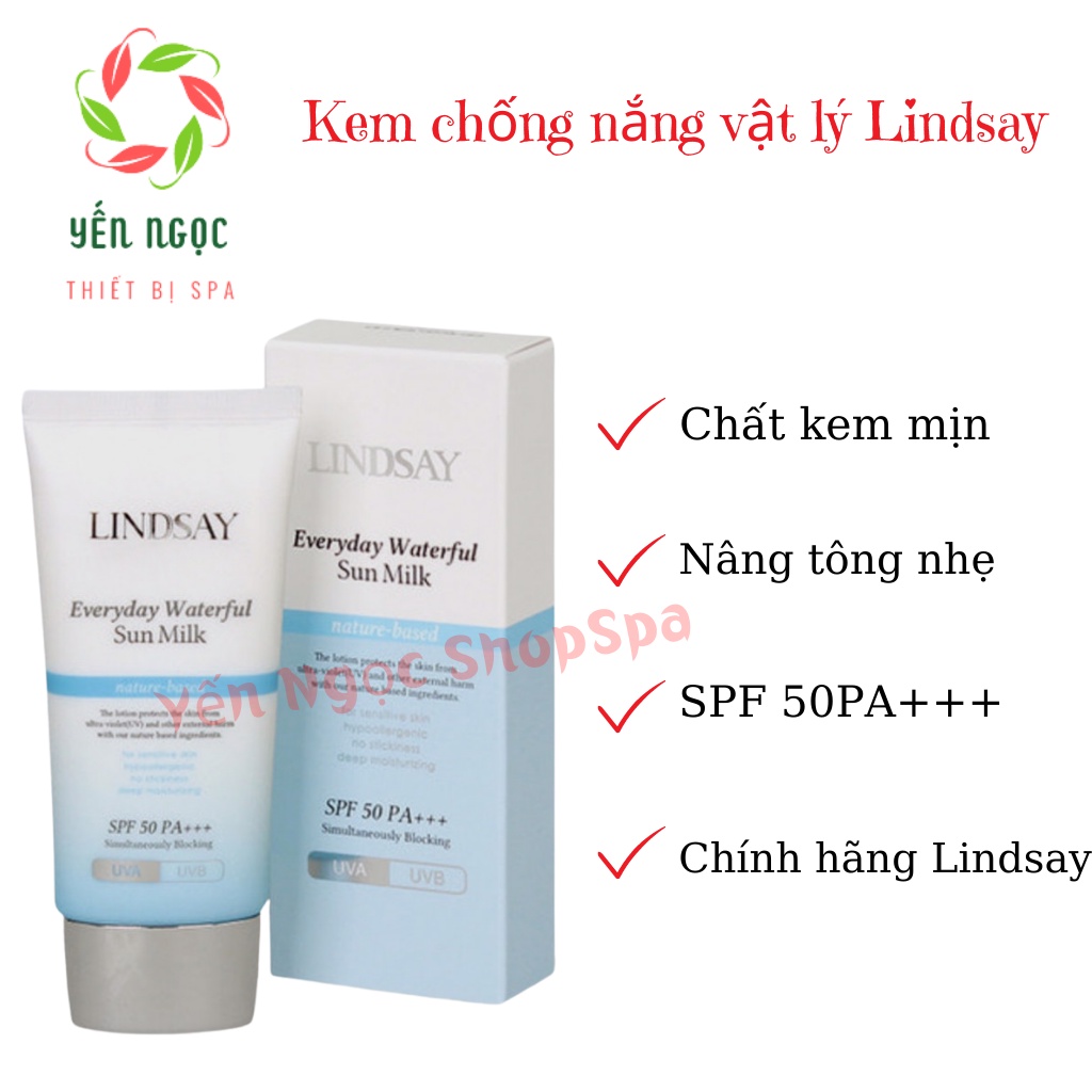 Kem chống nắng vật lý Lindsay cao cấp Hàn Quốc