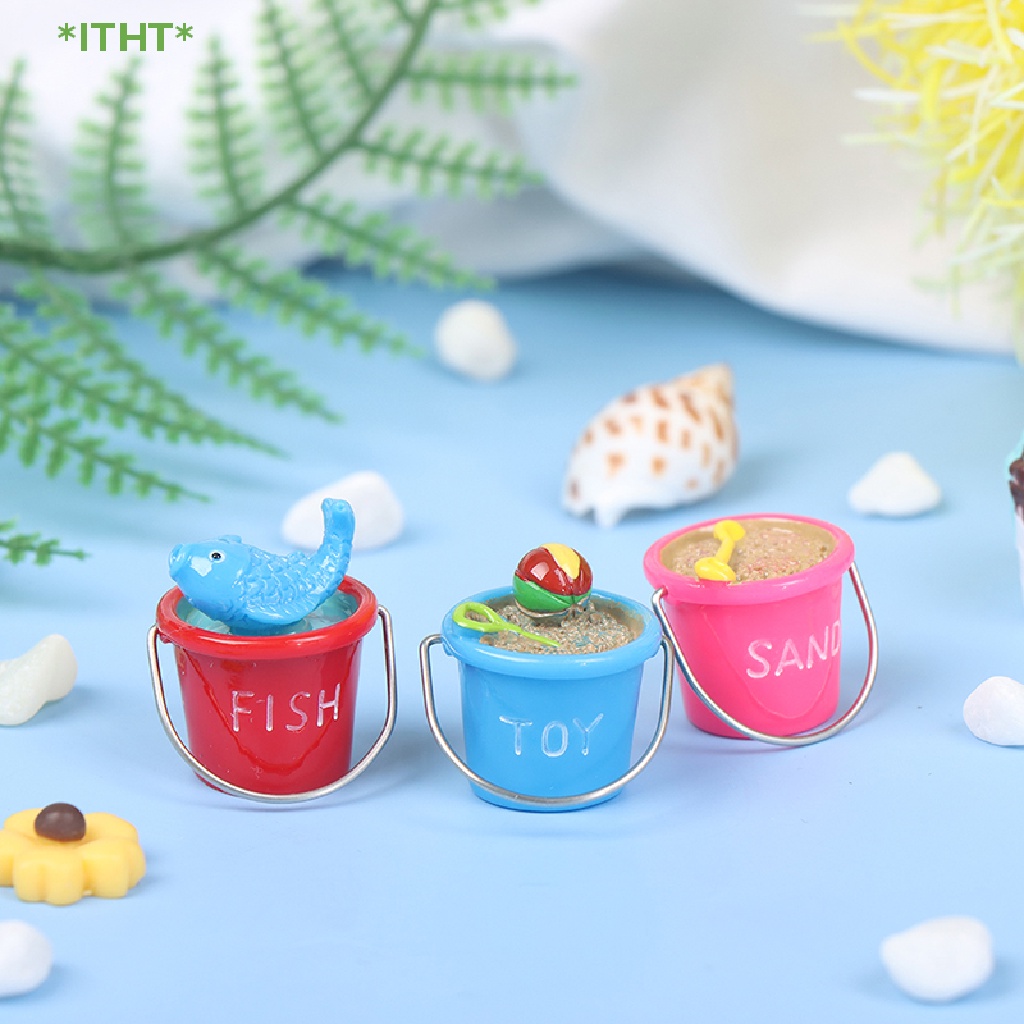Xô Đựng Dù Bãi Biển Mini Tỉ Lệ 1: 12 Trang Trí Nhà Búp Bê Mới
