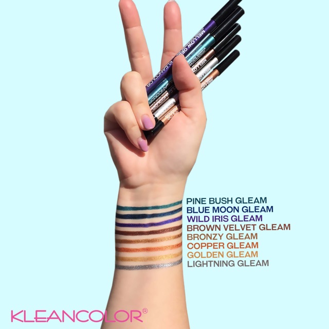 Bút sáp nhũ mềm kleancolor mellow gel eye pencil kẻ viền mắt bắt sáng tạo điểm nhấn!!! <đủ bill>