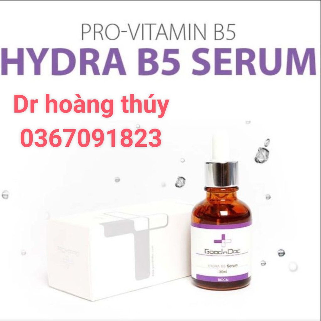 [CHÍNH HÃNG] SERUM CẤP NƯỚC, DƯỠNG TRẮNG, MỜ THÂM NÁM GOODNDOC HYDRA B5 30ml