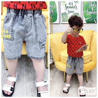 Quần Sooc Jean Siêu Mềm Cho Bé Trai (Size 6-19kg)