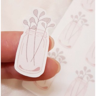 Tờ Bullet Journal/ planner sticker: flower jar