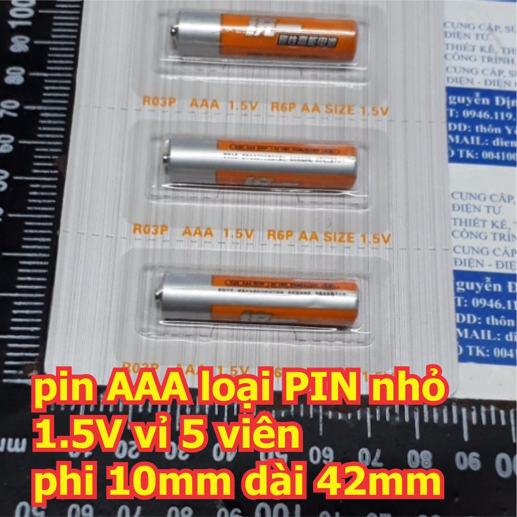 pin AAA LR03 / AA LR6 loại PIN nhỏ, PIN tiểu 1.5V vỉ 5 viên kde2439