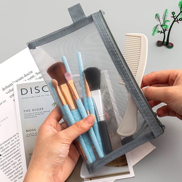 Túi Lưới Trong Suốt Đựng Đồ Trang Điểm Tiện Dụng