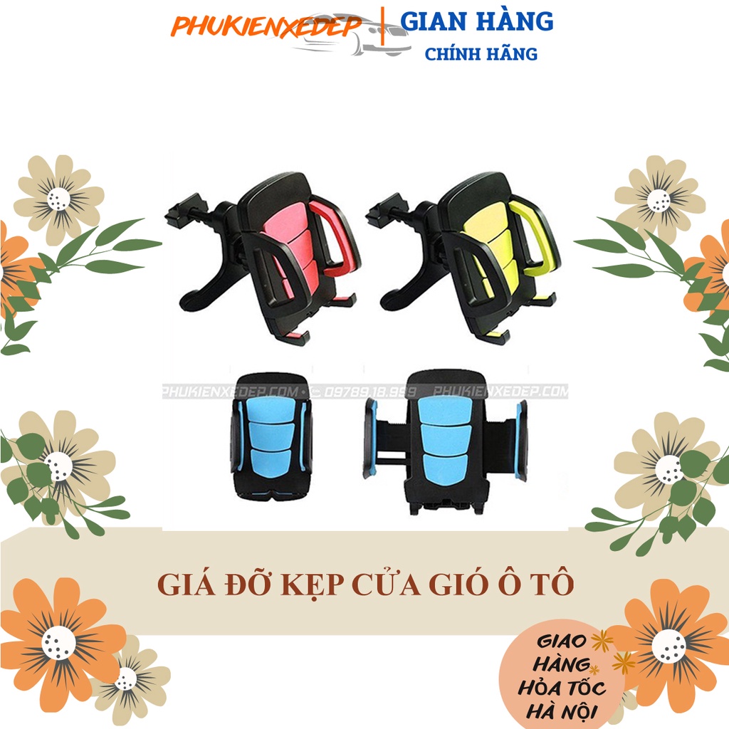 Giá đỡ điện thoại ⚡FREESHIP⚡ kẹp cửa gió trên ô tô | Thiết kế chắc chắn vừa với tất cả dòng điện thoại | Xoay 360