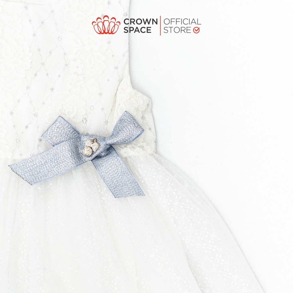 Váy Công Chúa Hồng Pastel Cho Bé Gái Chính Hãng Crown Space CKGS2810501 Từ Size 1-5