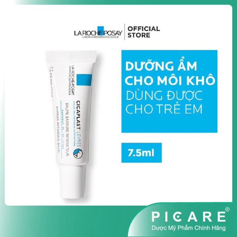 [CHÍNH HÃNG] Kem dưỡng môi giảm Khô, nứt nẻ môi La Roche Posay Cicaplast Levres 7.5ml