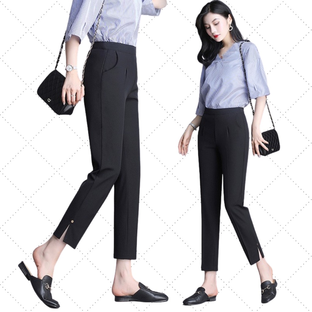 Quần tây 🌟 QUỐC DÂN 🌟 xẻ gấu siêu xinh tôn dáng ❤️❤️❤️ | BigBuy360 - bigbuy360.vn