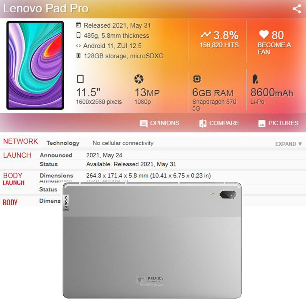 Miếng dán bảo vệ màn hình máy tính bảng chuyên dụng cho Lenovo Tab Pad Pro 11.5'' 2021 P11 Pro 11.5 inch TB-J706F