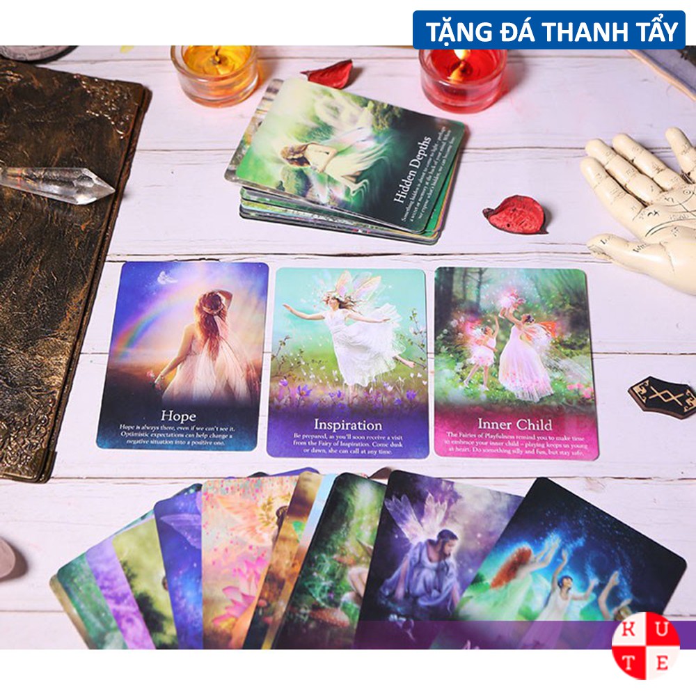 Bài Oracle Of The Fairies 44 Lá Bài Tặng Đá Thanh Tẩy C65