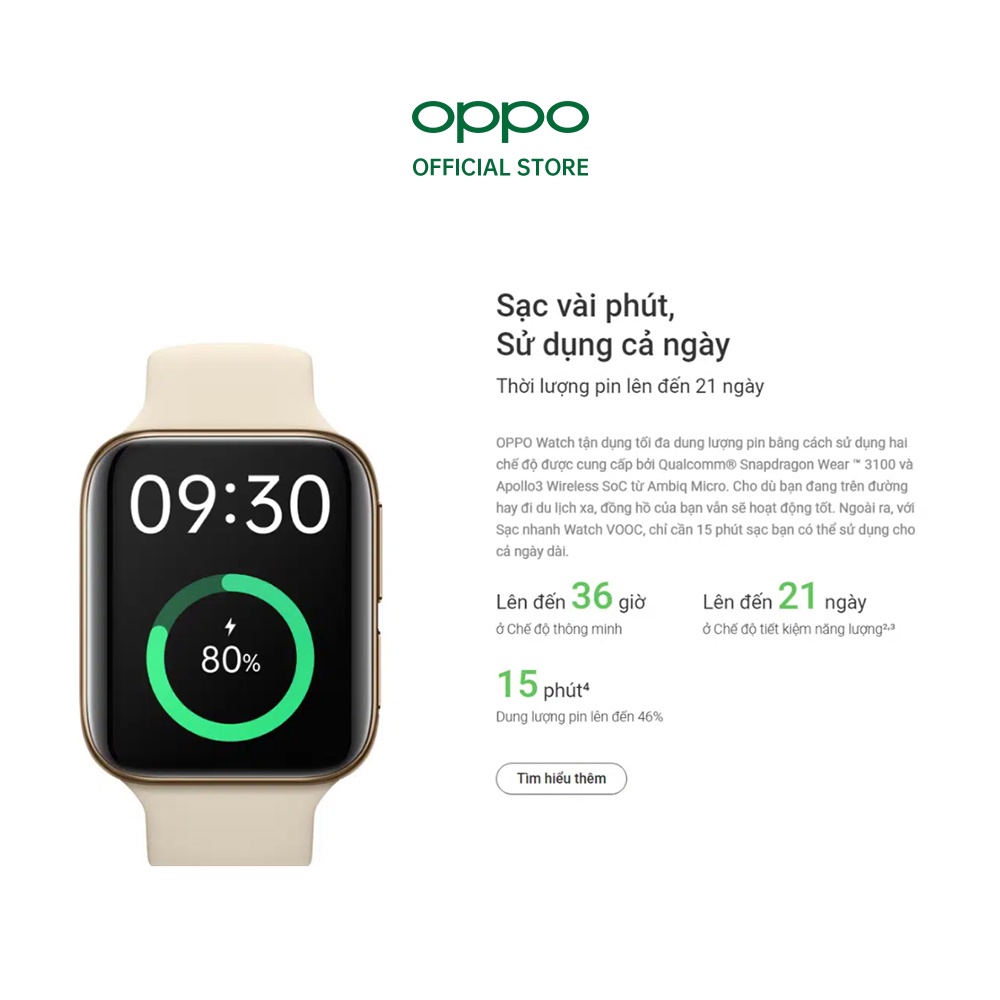 Đồng hồ OPPO Watch 46mm- Hàng Chính Hãng