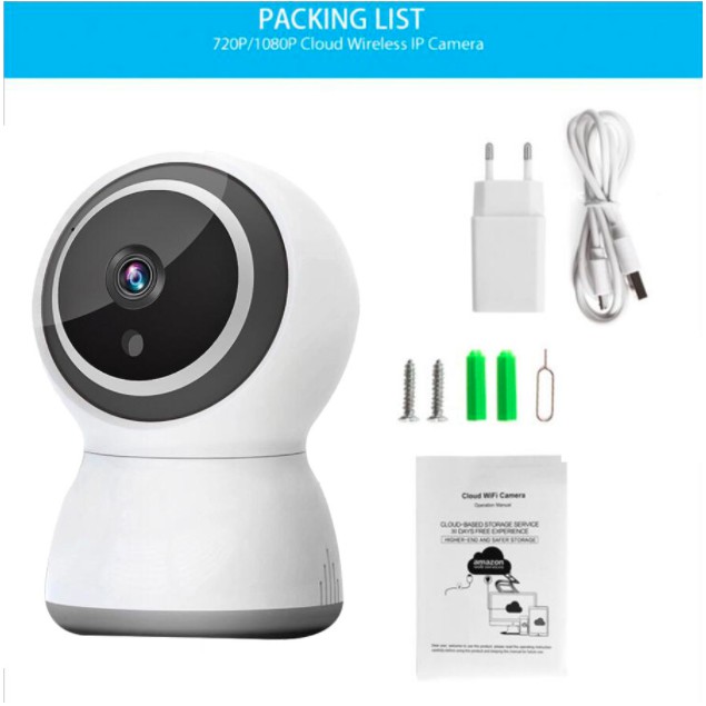 Camera IP Trong Nhà Bám Chuyển Động 1080P Tuya SmartHome | BigBuy360 - bigbuy360.vn