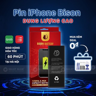 [ Hà Nội ] Pin IPhone Dung Lượng Cao Bison Dùng Cho IPhone 6/6S/6P/6sP/7/7Plus/8Plus/X/XS/XR/XsMax