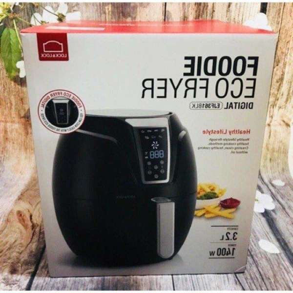 🌳🌳🌳NỒI CHIÊN KHÔNG DẦU LOCK&LOCK FOODIE ECO FRYER EJF361BLK (3.2L) (Màu Đen)