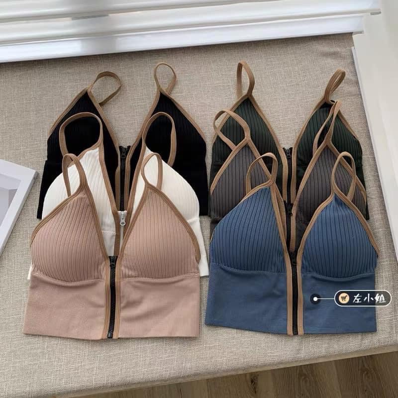 [Mã FAMARAL1 giảm 10K đơn 50K] Áo ngực bra khóa kéo tôn ngực,💖FREESHIP💖,có lót độn | BigBuy360 - bigbuy360.vn