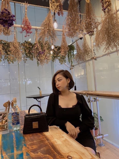 Túi CNKKK quai xách vân rắn bóng đẹp mẫu mới nhất