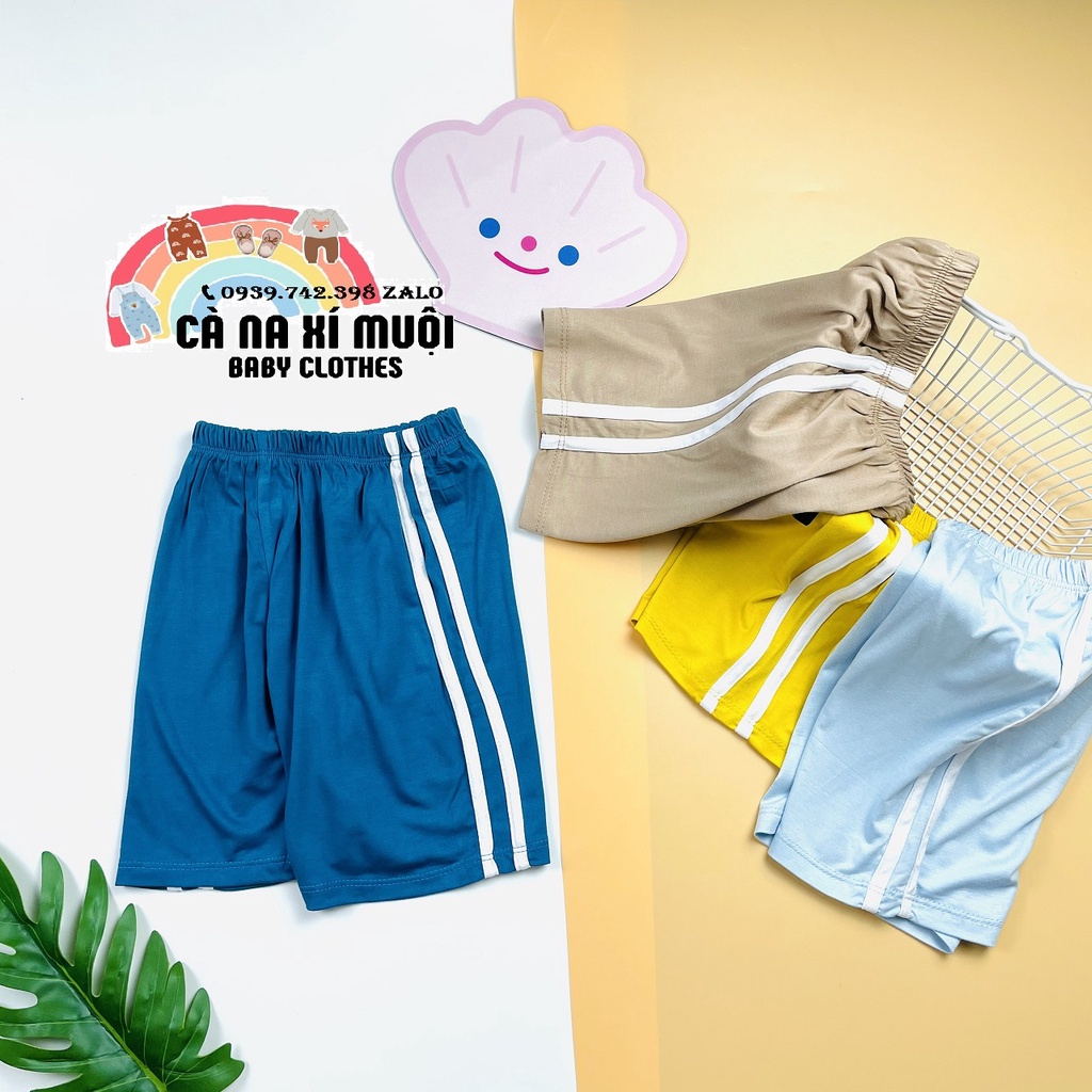 FULLSIZE10-29KG Set 4 Quần Ngắn MINKYMOMFREE SHIPThun Lạnh Hàng Chuẩn Hoạ Tiết Dể Thương Cho Bé Gái Bé Trai, Đủ Màu