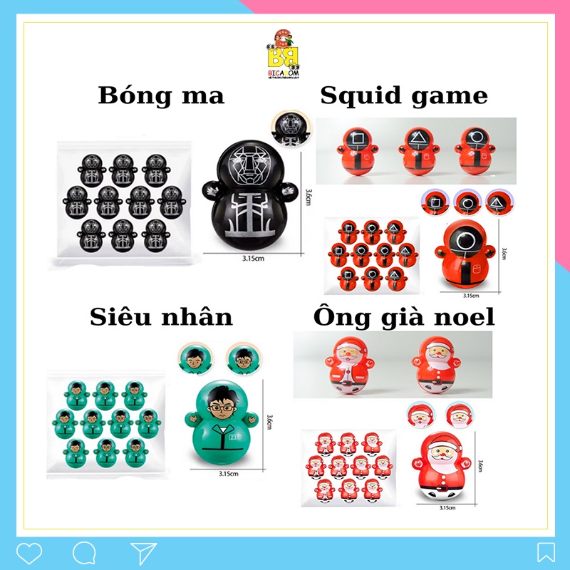 Đồ chơi con lật đật dễ thương mini Bicabom shop