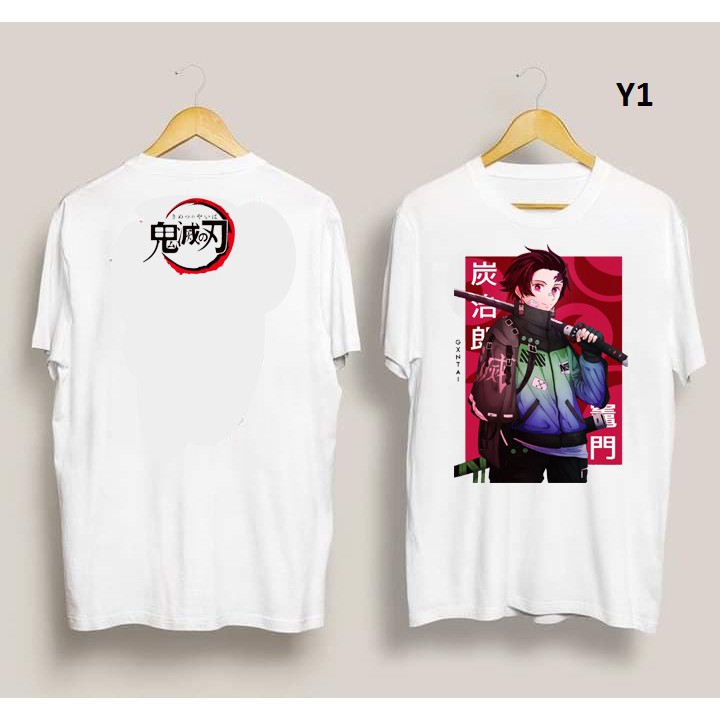 ÁO THUN TAY LỠ NAM NỮ - UNISEX-KIMETSU NO YAIBA IN 2 MẶT