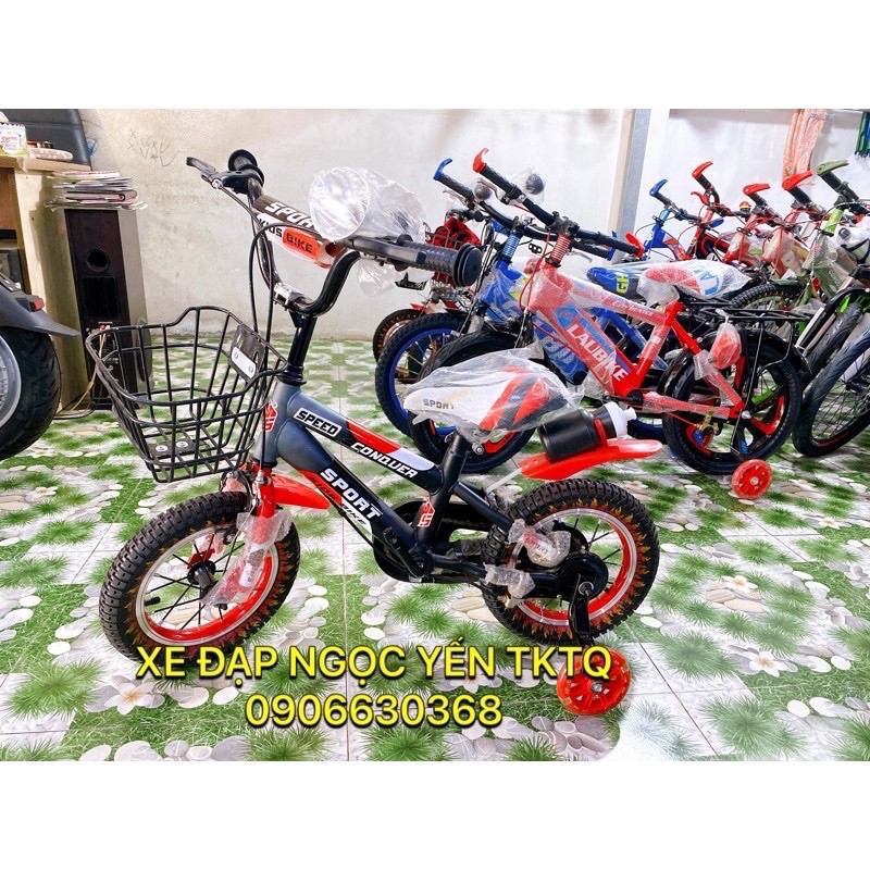 XE ĐẠP TRẺ EM 12IN HIPHOP CONQUER SPEED VÀNH NHÔM CAO CẤP