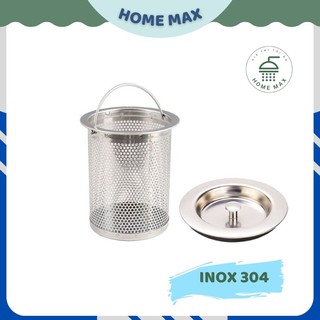 Giọ lọc rác bồn rửa bát inox 304 loại dày thoát nước tốt giữ lại hoàn toàn rác thừa