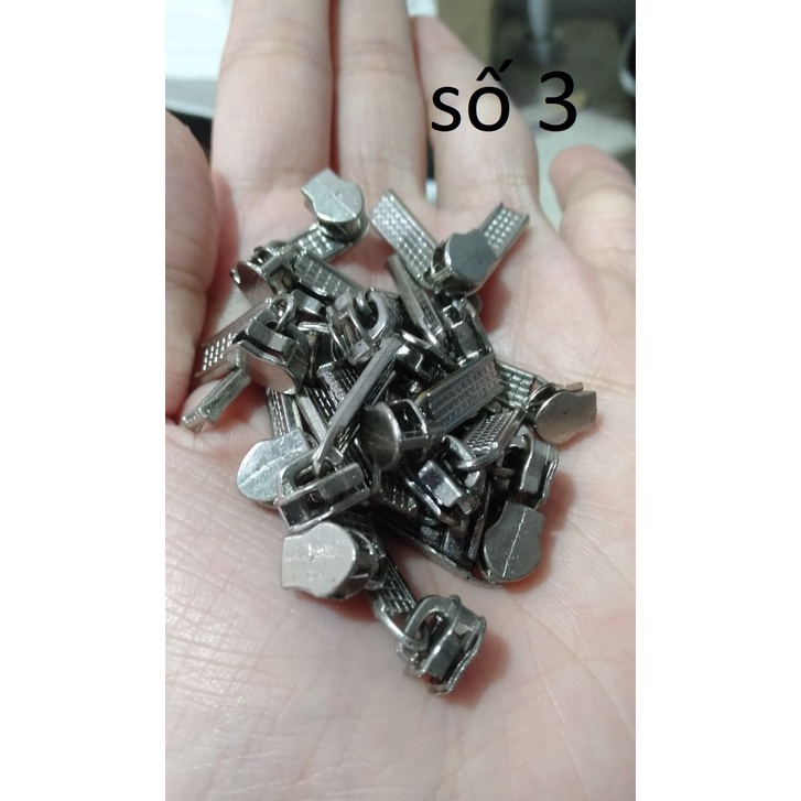5 Đầu dây kéo răng CƯỚC loại TỐT (số 3, 5,7)