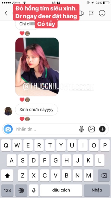 [ PHẢI TẨY] Thuốc nhuộm TÍM HỒNG KHÓI | BigBuy360 - bigbuy360.vn