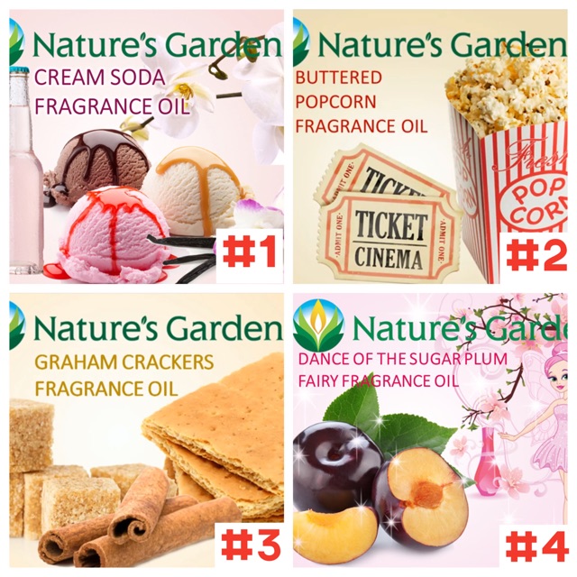 50 ml Hương Liệu Mỹ Nature's Garden [ Phần 1 ] - Hương liệu làm Slime - hương liệu làm bánh
