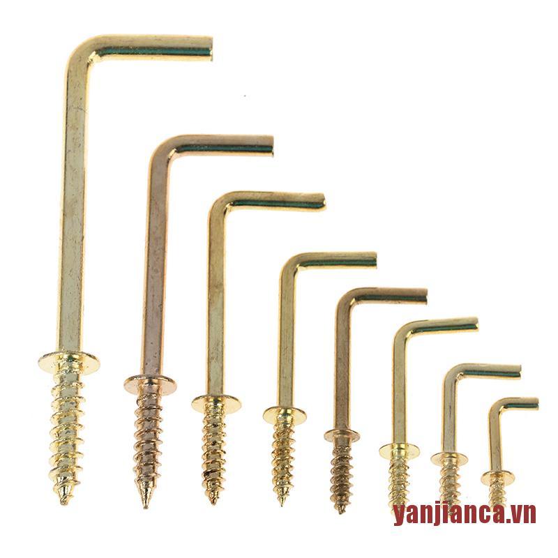 Bộ 10 móc sắt treo đồ hình chữ L 7 kiểu dáng