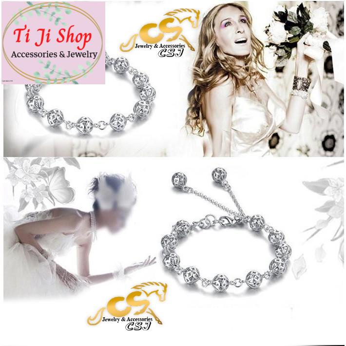 LẮC TAY NỮ INOX KIỂU CHUỖI BI HÀN QUỐC - đẹp, không đen,