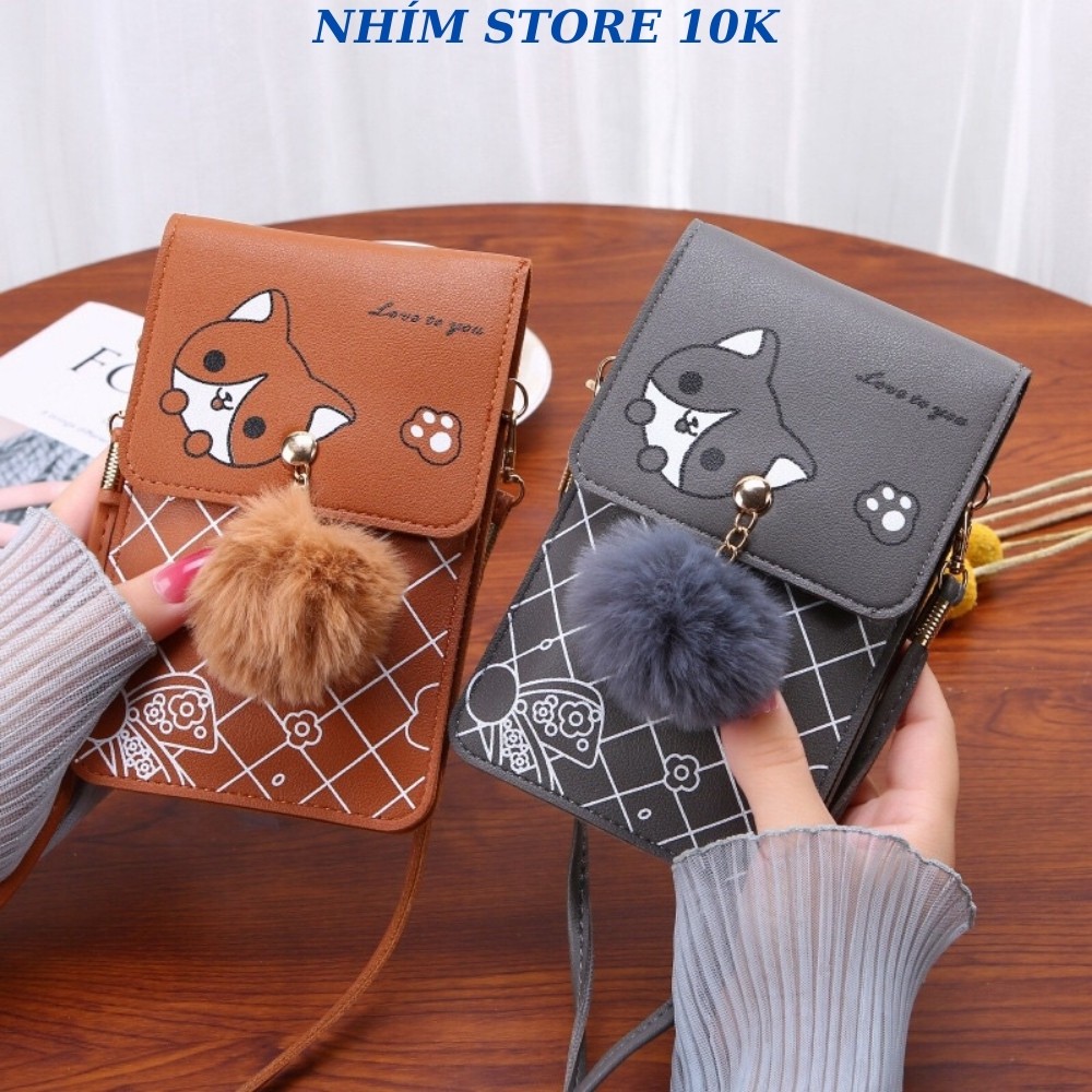 Túi da đeo chéo đựng điện thoại cảm ứng cầm tay cực chất 2021 NHIMSTORE 7