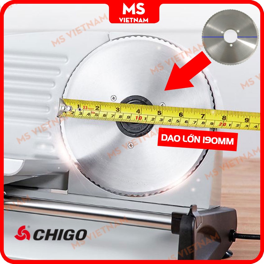 Lưỡi Dao Thay Thế Cho Máy Thái Thịt Đông/Thịt Chín Mini Đường Kính 190mm - MS Vietnam Plus