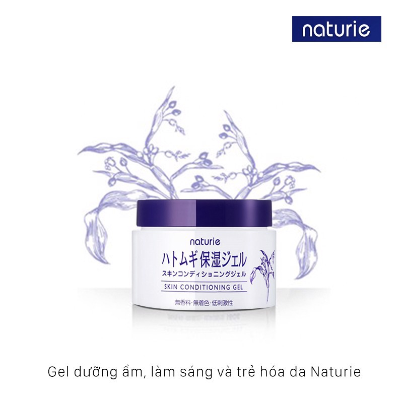 Kem-Gel Dưỡng Ẩm Trắng Da Naturie Hatomugi | Kem Dưỡng Ẩm Ý Dĩ Naturie Hatomugi Nhật Bản.