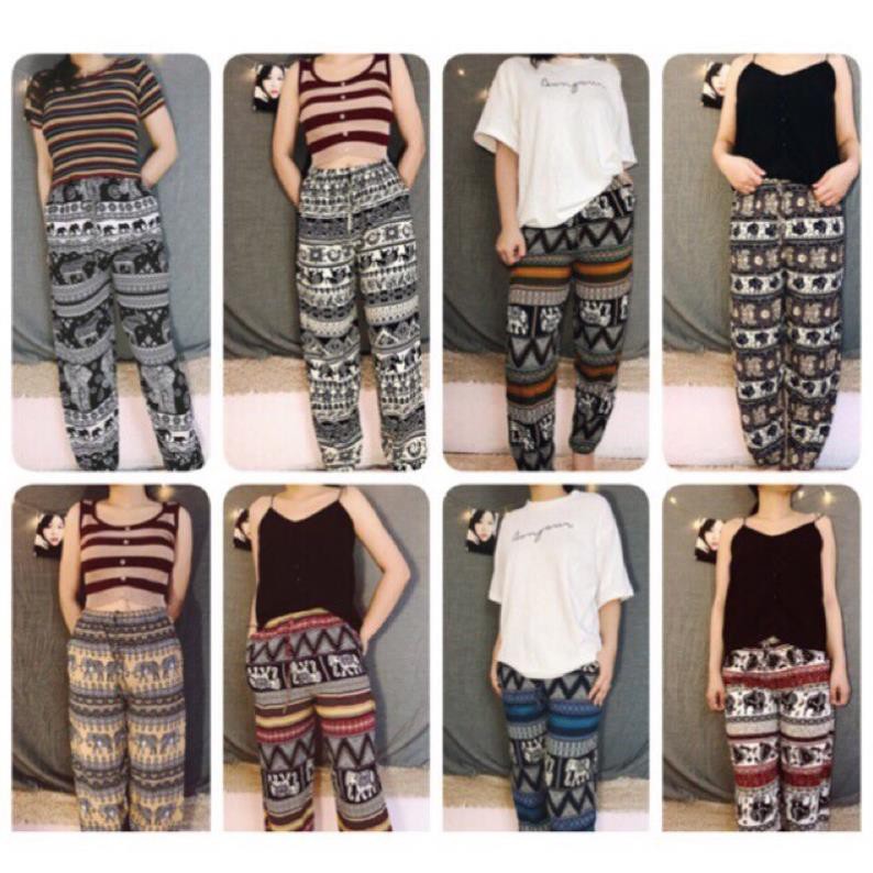 Quần lanh Thổ Cẩm, Voi Thái, dáng dài, bo gấu. hàng đẹp | BigBuy360 - bigbuy360.vn