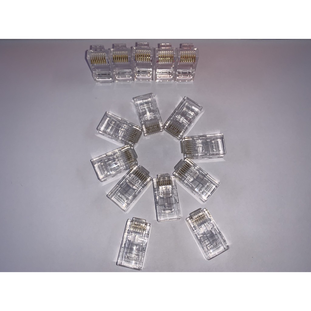 Hạt mạng RJ45 CAT 5E AMTAKO Hộp 100 hạt