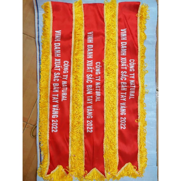 In băng đeo chéo, băng hoa hậu, băng khai trương