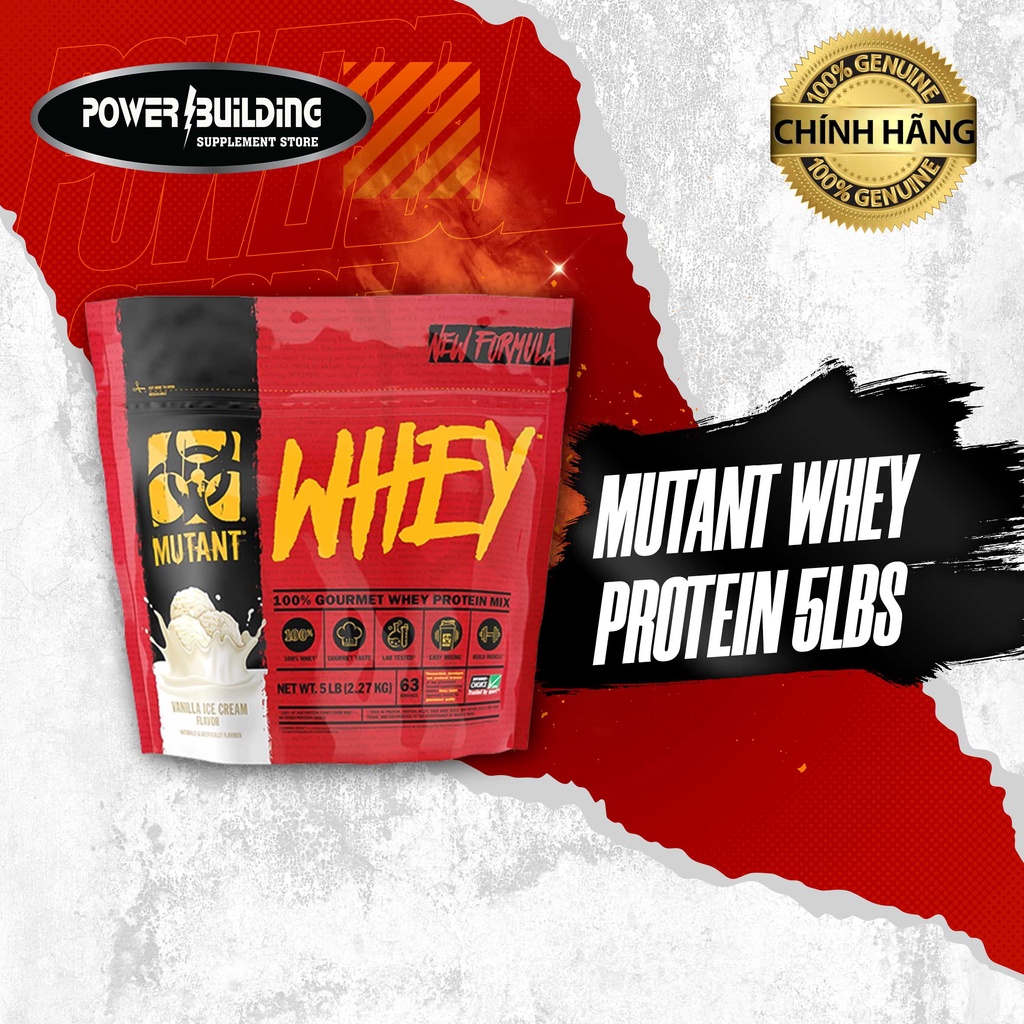 Sữa tăng cơ Mutant Whey Protein 5lbs - 2.3kg