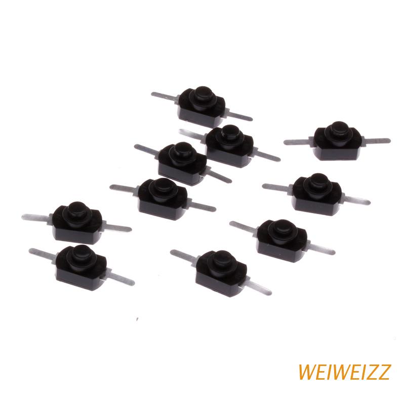 Công tắc nút bấm mini WEIWEIZ 10X 1A 30V DC 250V màu đen hàng mới