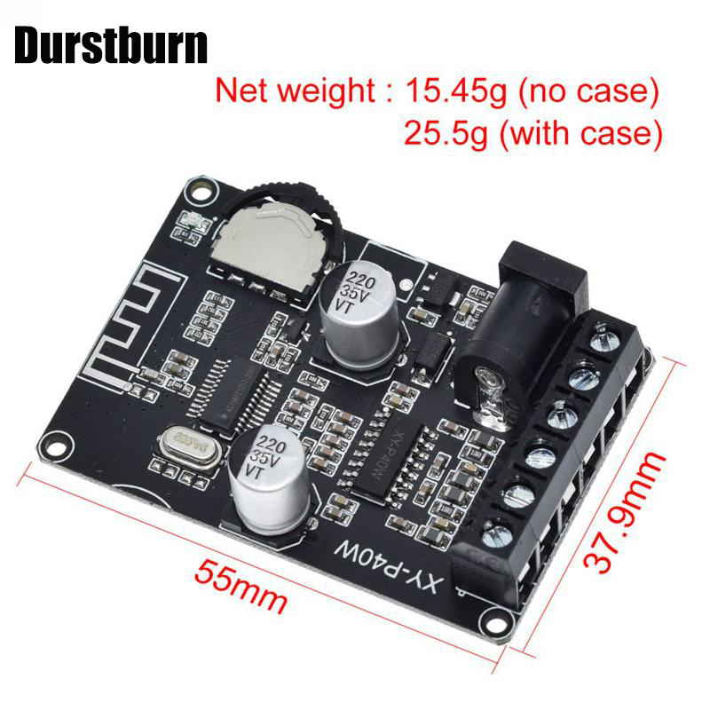 Bo Mạch Khuếch Đại Âm Thanh Bluetooth 5.0 40wx2 Dc 12 / 24v Xy-P40W