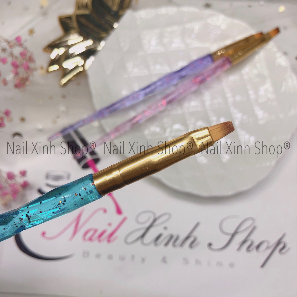 Set cọ vẽ gel, đắp gel uv, cọ vẽ móng tay nghệ thuật, nail art (set 3 cọ bản đắp gel cao cấp)