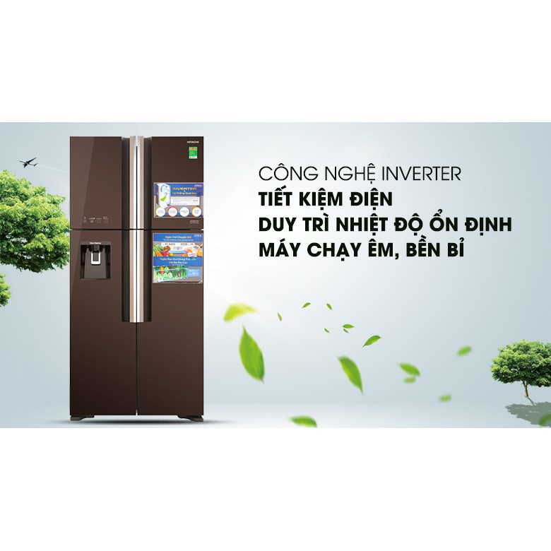 Tủ lạnh Hitachi Inverter 540 lít R-FW690PGV7 GBW (Miễn phí giao tại HCM-ngoài tỉnh liên hệ shop)