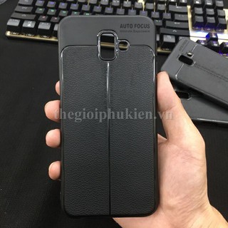 Ốp lưng SamSung Galaxy J6+ Plus silicon giả da, chống sốc chính hãng Auto Focus